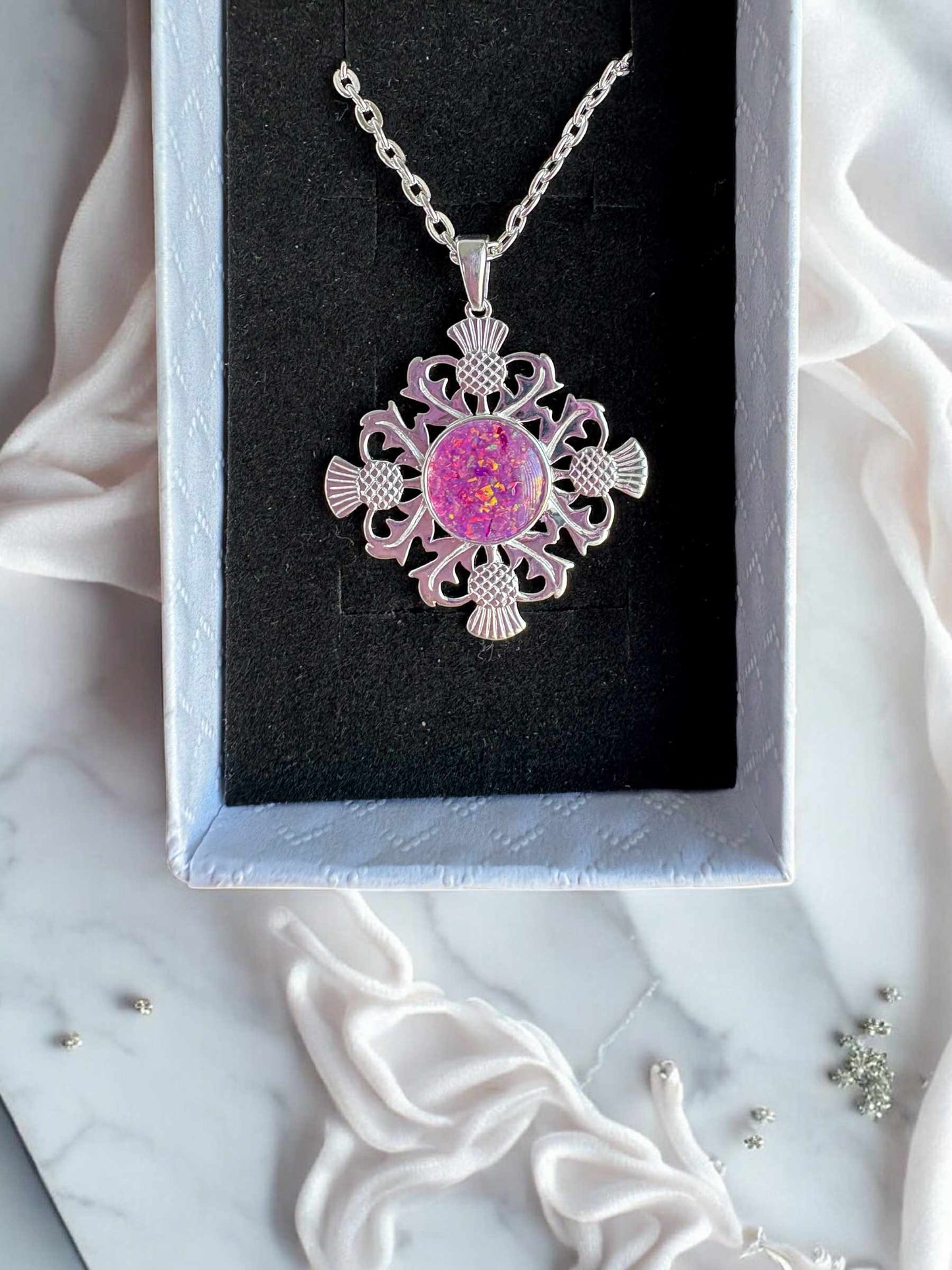 Thistle Cross Pendant