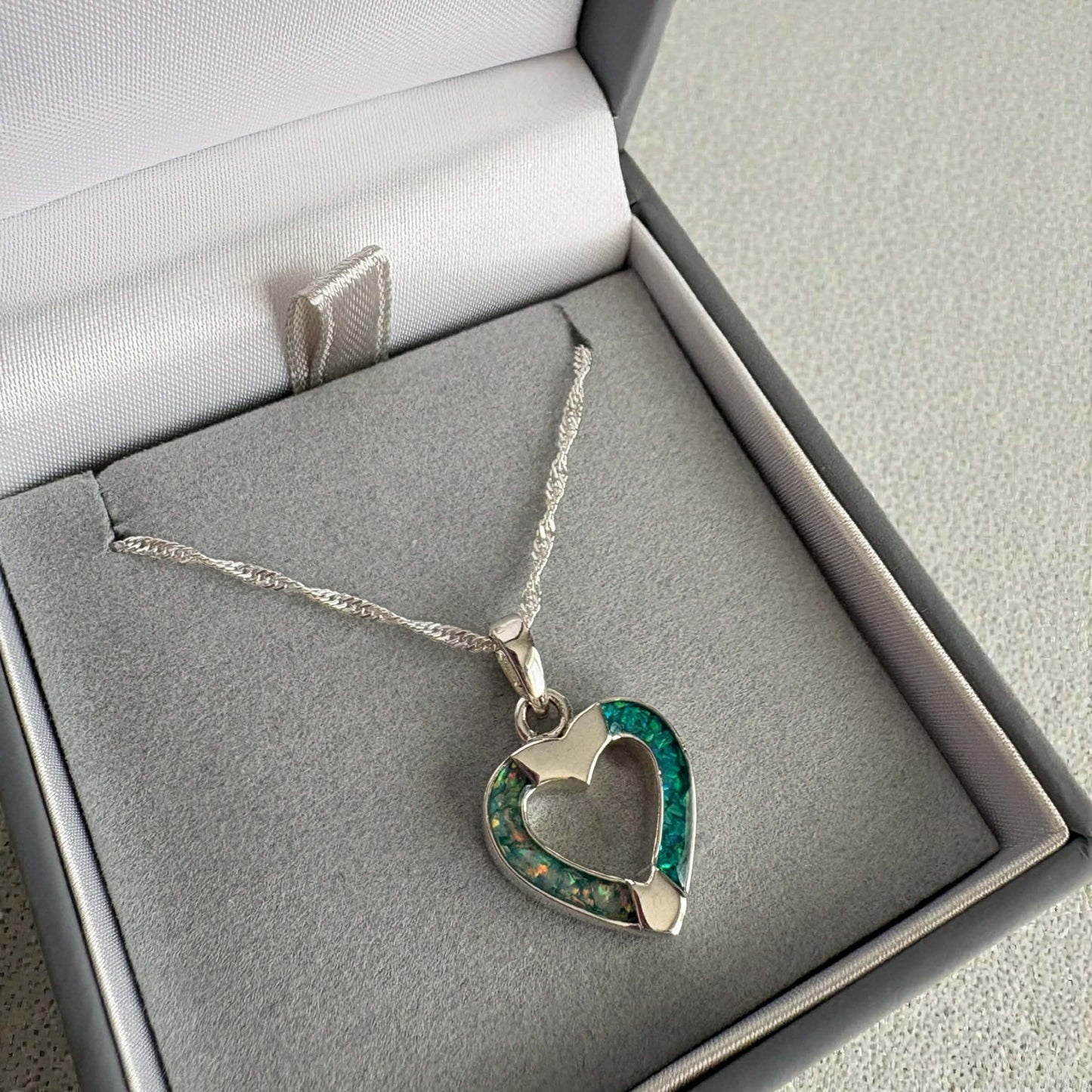 Heart For Two Pendant, suitable for 2 sets of ashes.