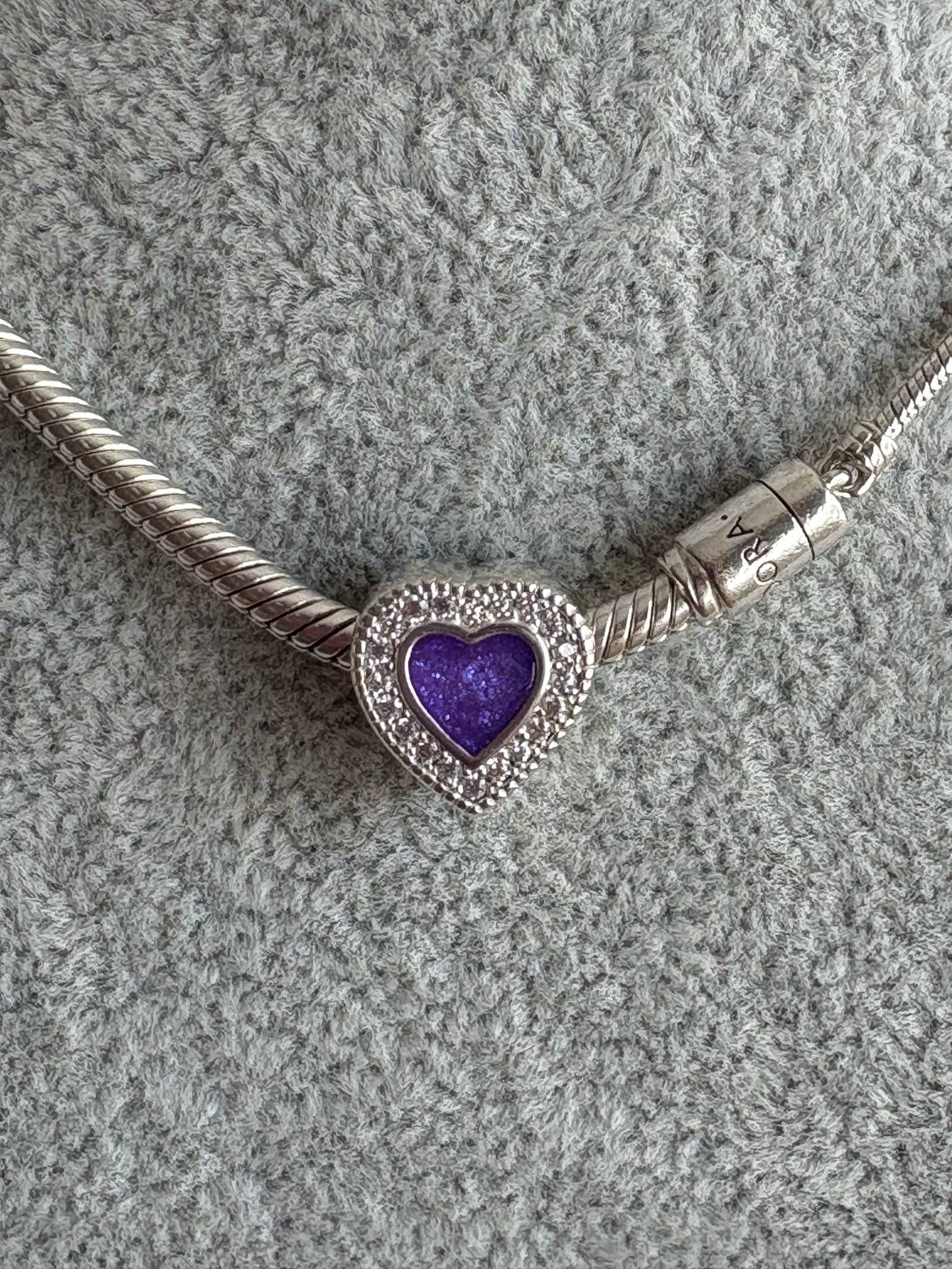 Sparkling Heart Charm