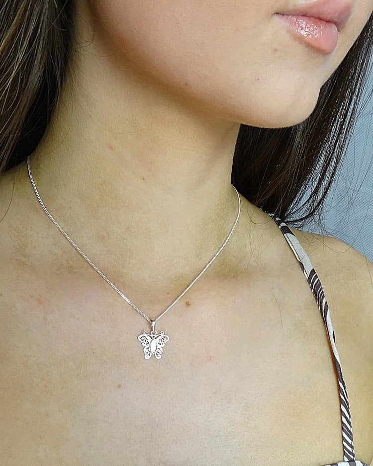 New! Filigree Butterfly Pendant