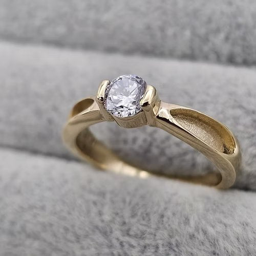 9ct Gold Timeless Solitaire Ring