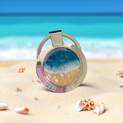 Seaside Heart Keyring