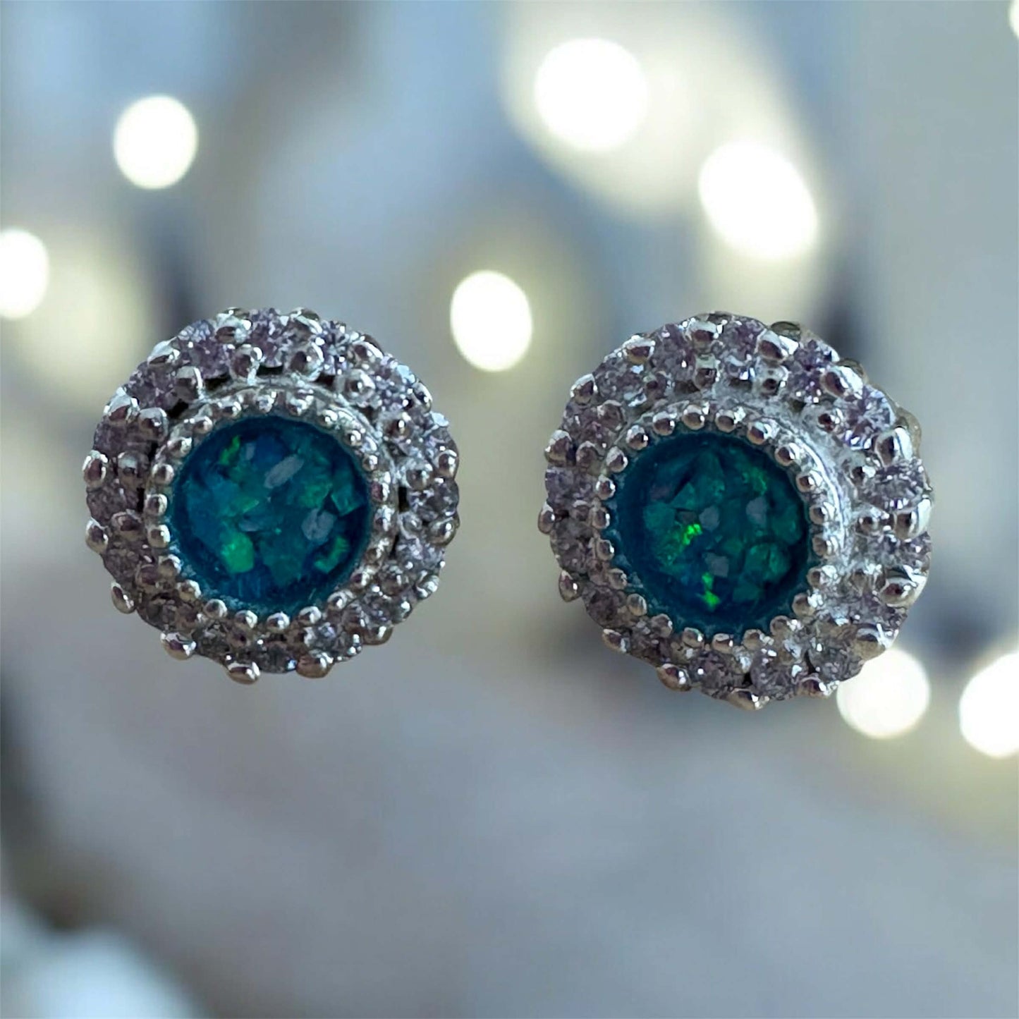 Sparkling Joan's Halo Earrings