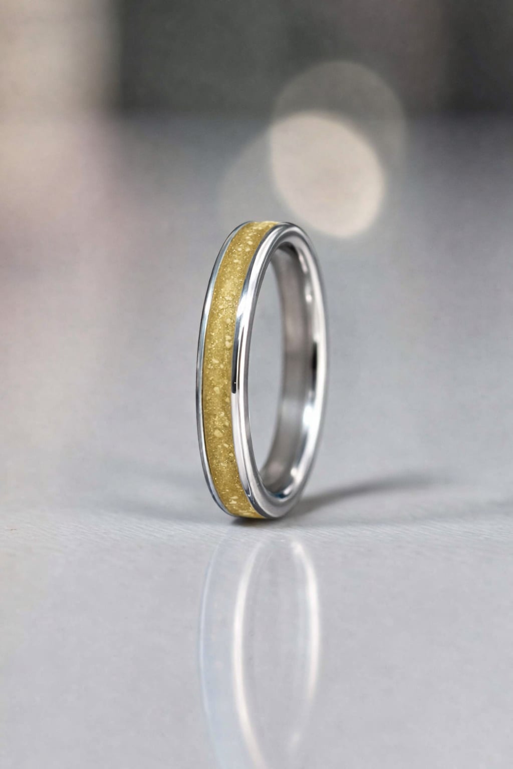 Ladies Quiet Memory Channel Ring (SS)