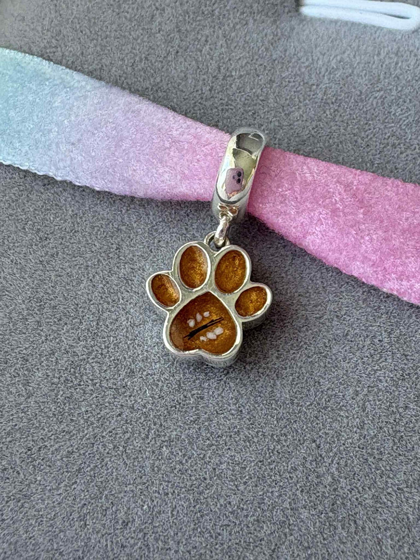 Dangling Pawprint Charm