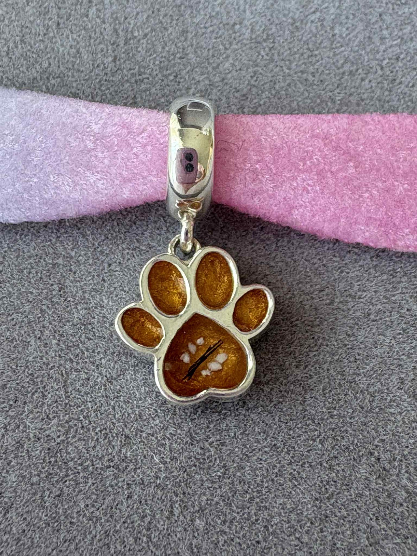 Dangling Pawprint Charm