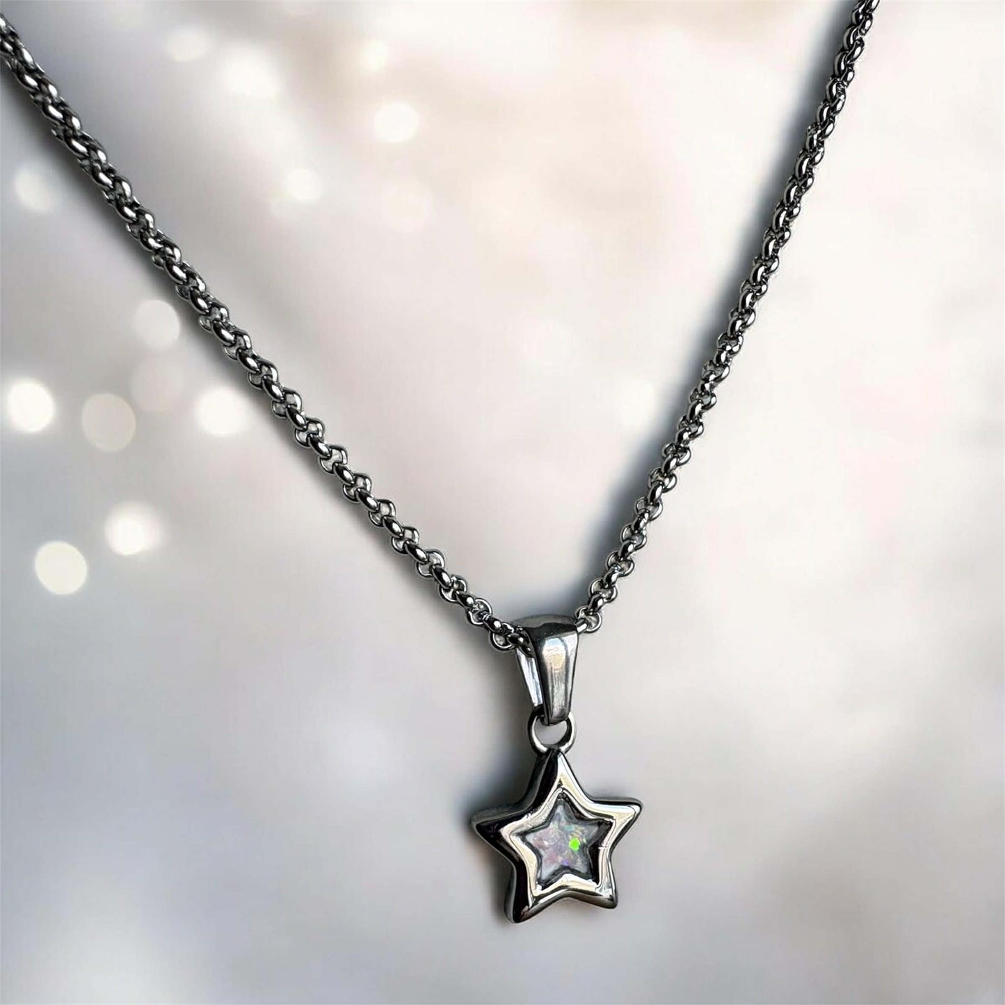 Sweet Memories Star Pendant Stainless Steel