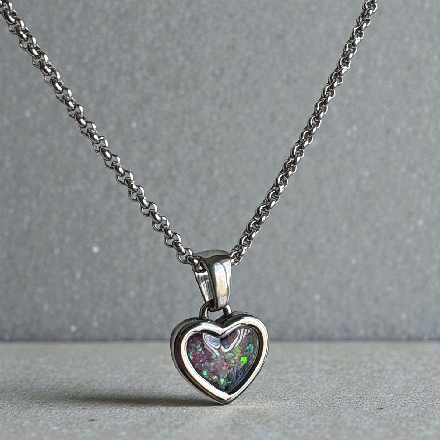 Sweet Memories Heart Pendant Stainless Steel