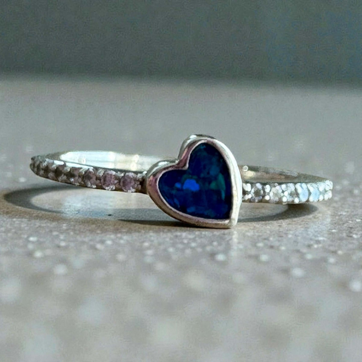 Quiet Love CZ Heart Ring