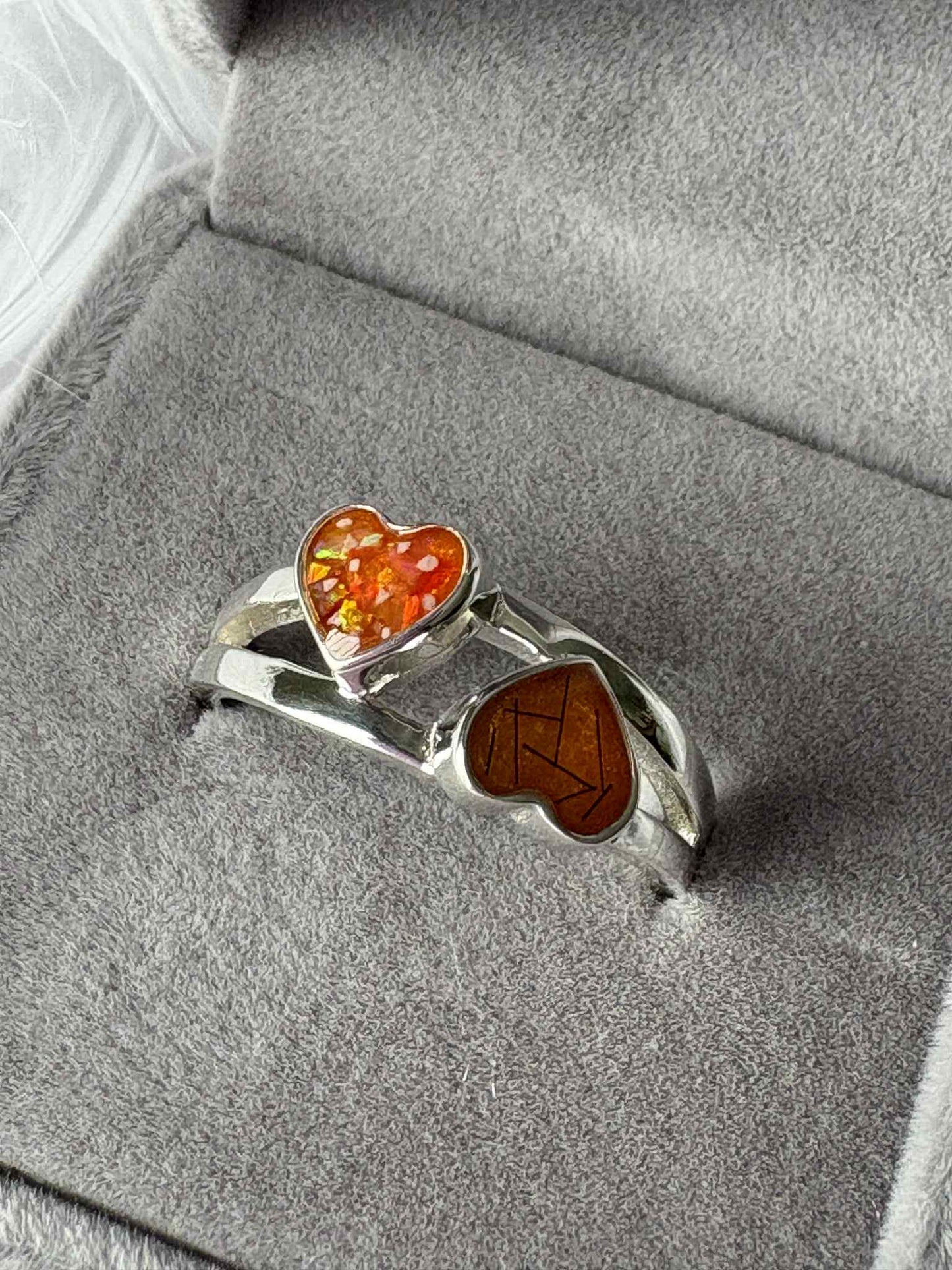 Double Hearts Ring
