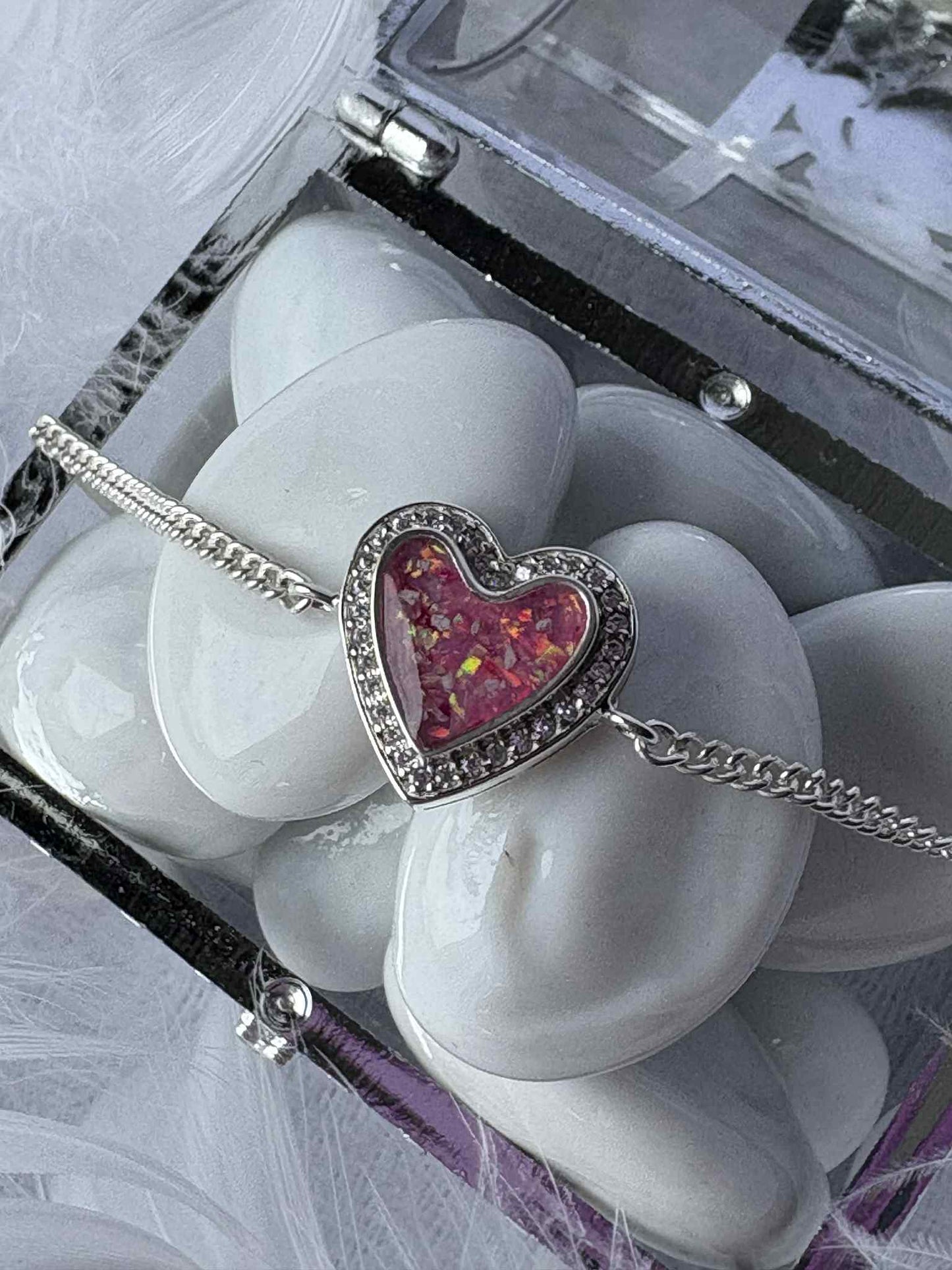 Sparkling Heart Bracelet