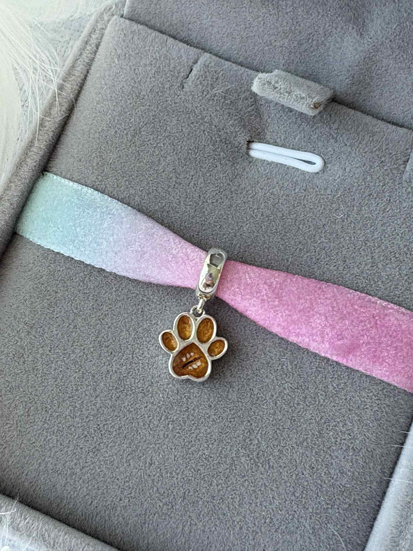 Dangling Pawprint Charm