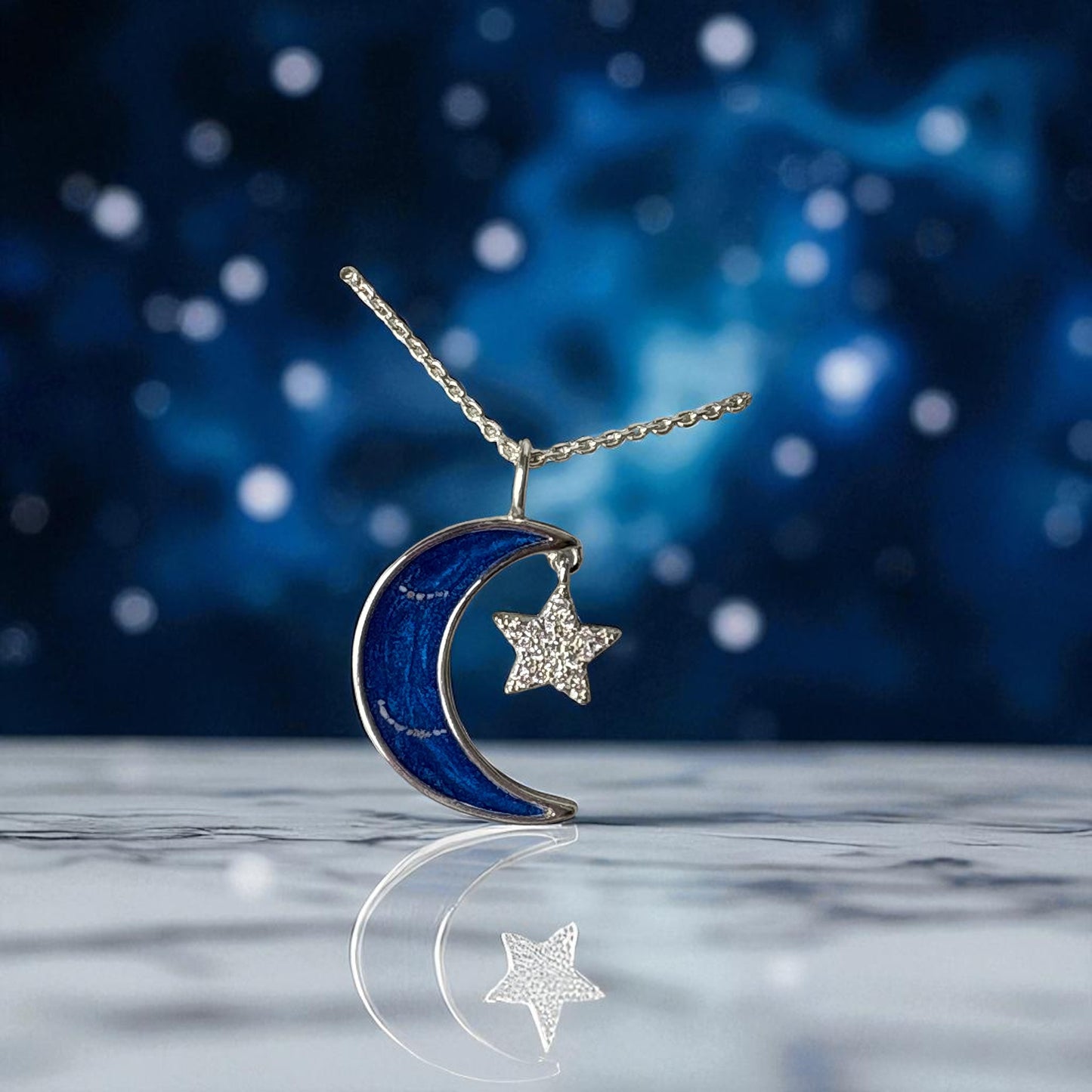Moon & Star Pendant