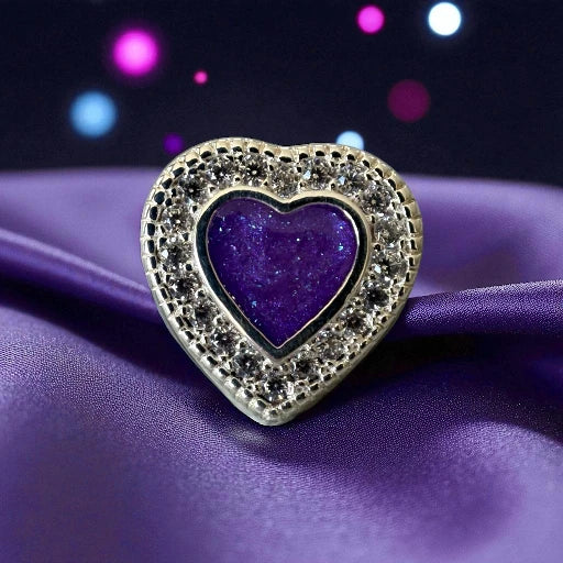 Sparkling Heart Charm