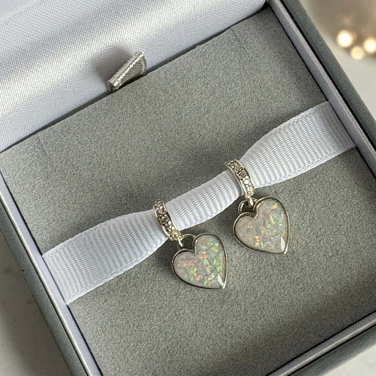 Sparkling Dangling Heart Charm
