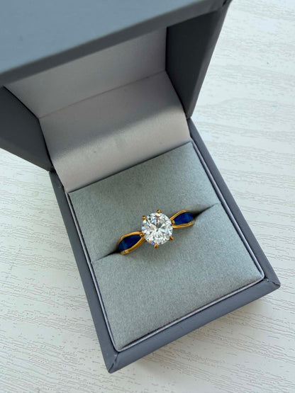 Forever Yours 18ct Gold PVD Solitaire Ring