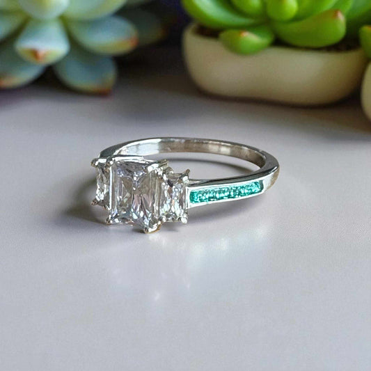 Triple Emerald Ring