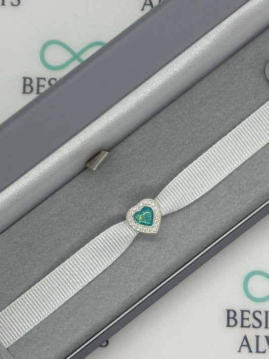 Sparkling Heart Charm