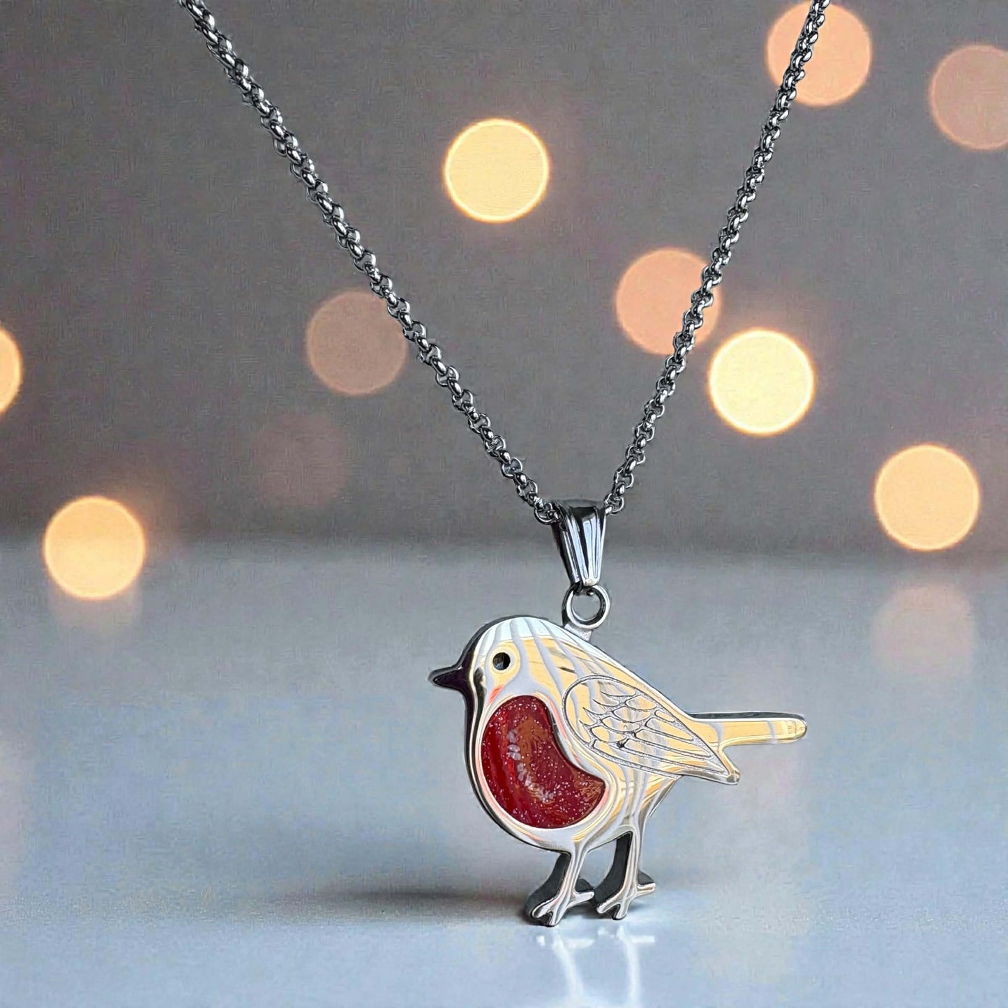 Bob The Robin Stainless Steel Pendant