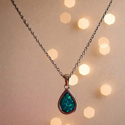 Sweet Memories Teardrop Pendant 18ct Rose Gold PVD