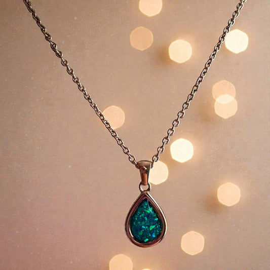 Sweet Memories Teardrop Pendant 18ct Rose Gold PVD