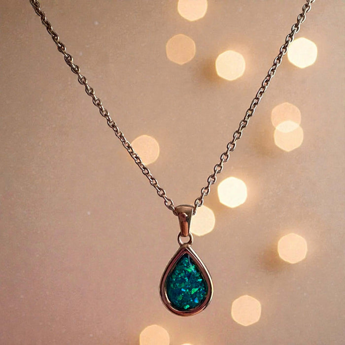 Sweet Memories Teardrop Pendant 18ct Rose Gold PVD