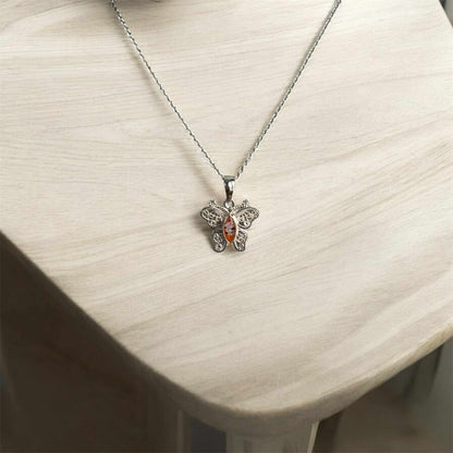 Filigree Butterfly Pendant