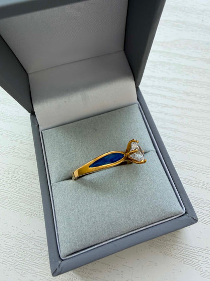 Forever Yours 18ct Gold PVD Solitaire Ring