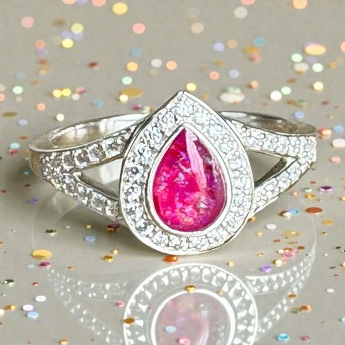 Mary-Jane Tearstone CZ Ring