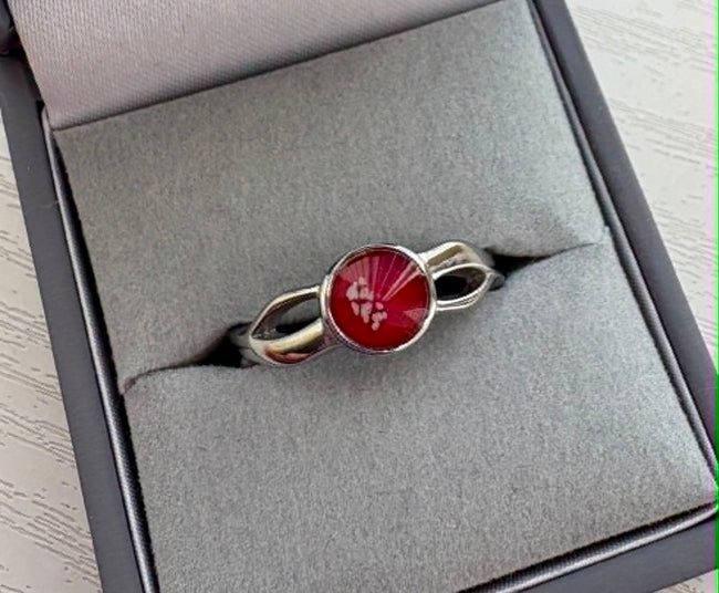 Abigail Cross Band Stainless Steel Ring