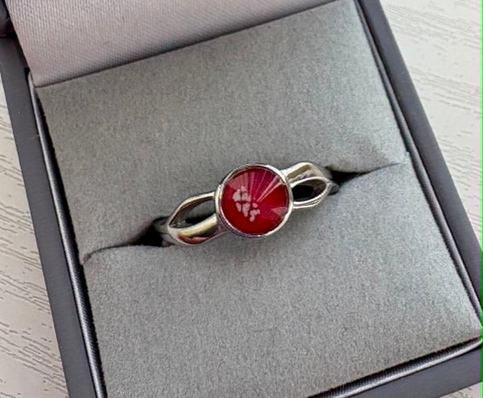 Abigail Cross Band Stainless Steel Ring