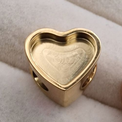 Sweet Memories Heart Charm 18ct Gold PVD