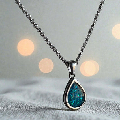 Sweet Memories Teardrop Pendant Stainless Steel