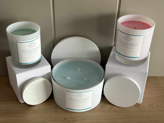 Beside Me Always 10 Year Ashes Memorial Candle