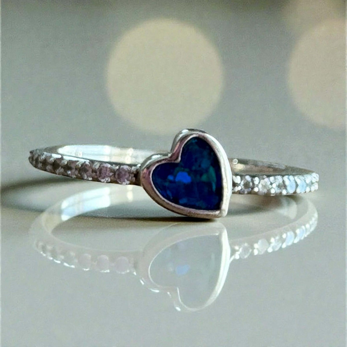 Quiet Love CZ Heart Ring
