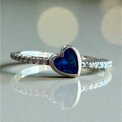 Quiet Love CZ Heart Ring