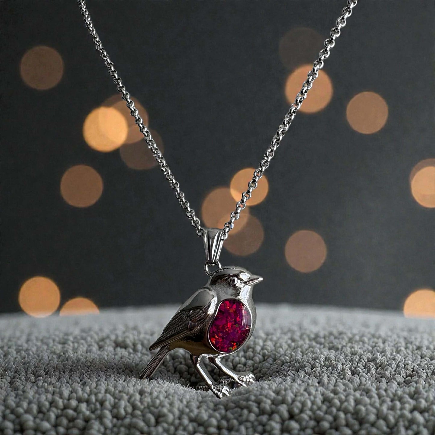 Robbie Robin Stainless Steel Pendant