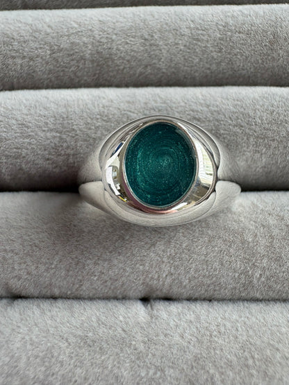 Mens Chunky Signet Ring