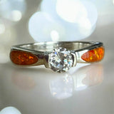 Timeless Solitaire Ring, suitable for 2 sets of ashes.