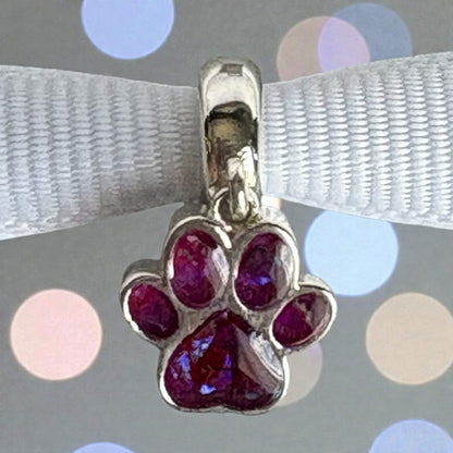 Dangling Pawprint Charm