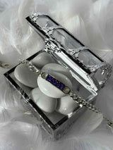 Mens Solid Silver Chunky Curb Bracelet (Engraveable)