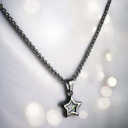 Sweet Memories Star Pendant Stainless Steel