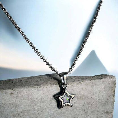 Sweet Memories Star Pendant Stainless Steel
