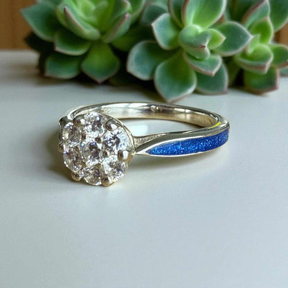 Catherine Solitaire Ring, suitable for 2 sets of ashes.
