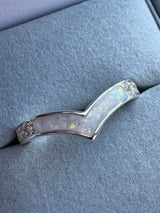 Sparkling Wishbone Ring