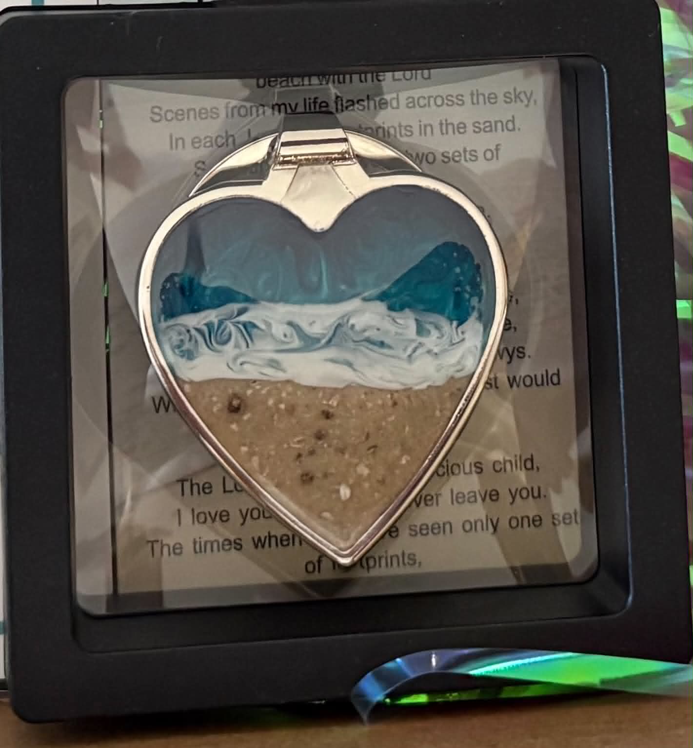 Seaside Heart Keyring