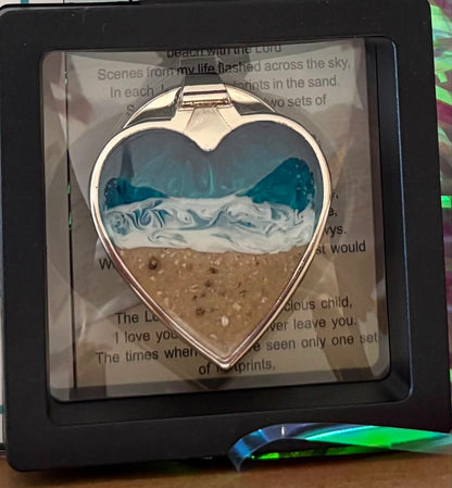 Seaside Heart Keyring