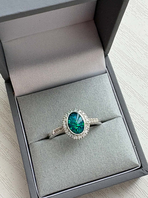 Oval CZ Maria Ring