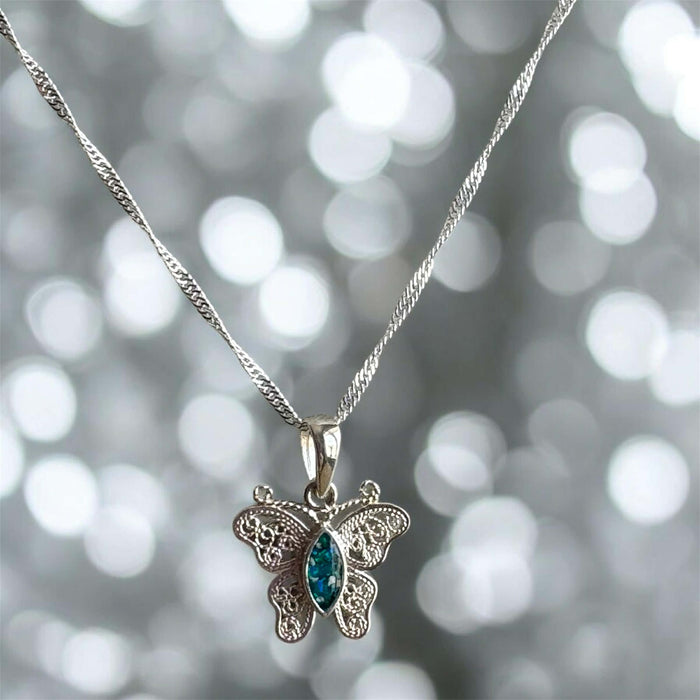 Filigree Butterfly Pendant