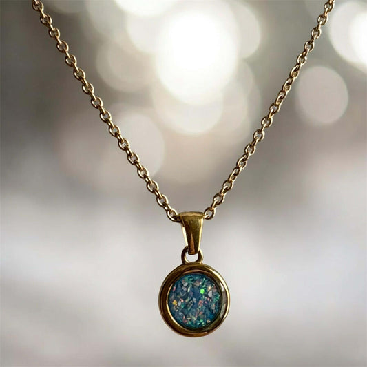 Forever Circle Pendant 18ct Gold PVD